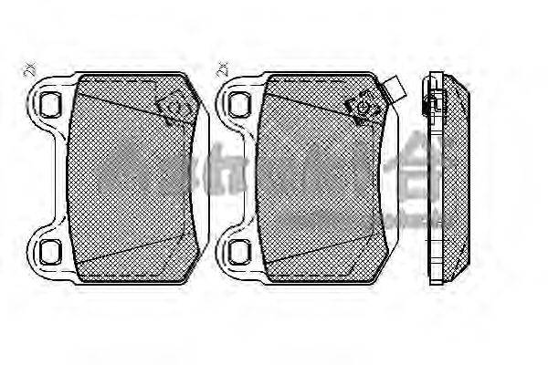 Комплект тормозных колодок, дисковый тормоз QUINTON HAZELL 1452