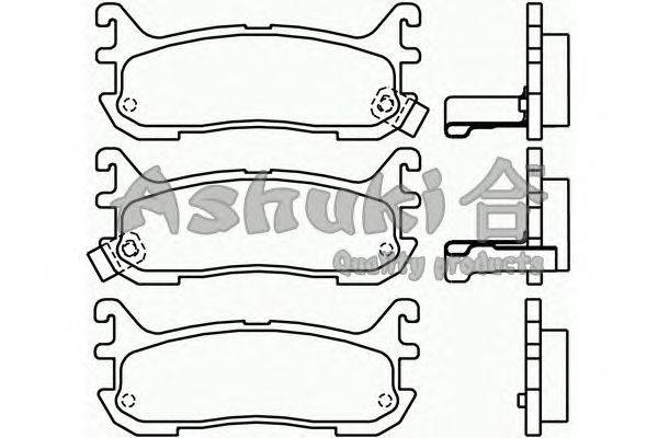 Комплектующие, колодки дискового тормоза ASHUKI M07525K