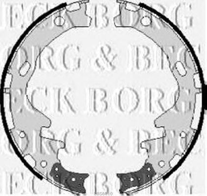 Комплект тормозных колодок BORG & BECK BBS6010