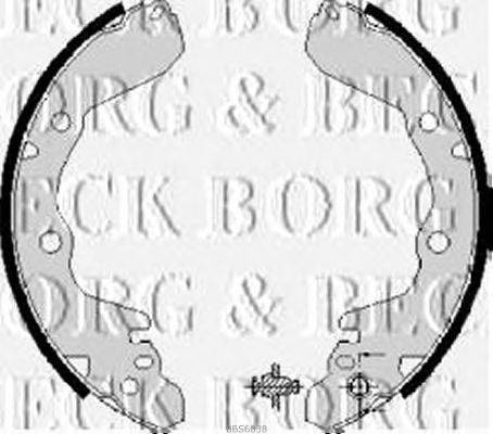 Комплект тормозных колодок BORG & BECK BBS6038