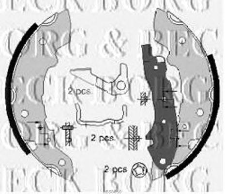 Комплект тормозных колодок BORG & BECK BBS6060