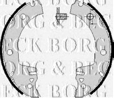 Комплект тормозных колодок BORG & BECK BBS6061