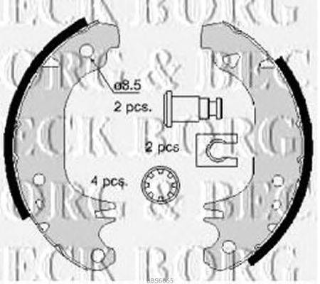 Комплект тормозных колодок BORG & BECK BBS6065