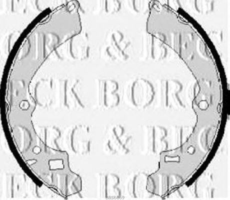 Комплект тормозных колодок BORG & BECK BBS6069