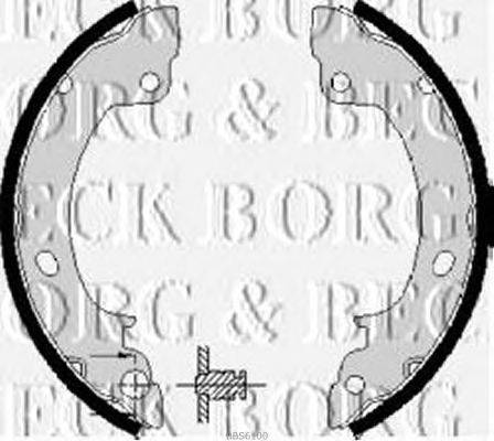 Комплект тормозных колодок BORG & BECK BBS6100