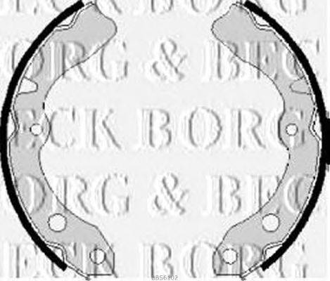 Комплект тормозных колодок BORG & BECK BBS6102