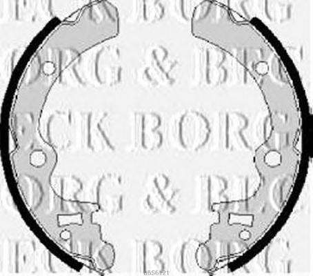 Комплект тормозных колодок BORG & BECK BBS6121