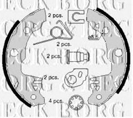 Комплект тормозных колодок BORG & BECK BBS6123