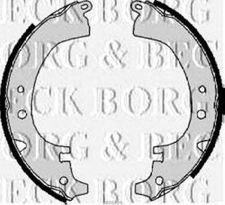 Комплект тормозных колодок BORG & BECK BBS6124