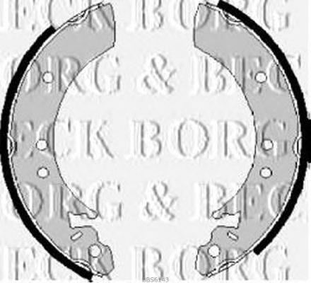 Комплект тормозных колодок BORG & BECK BBS6143