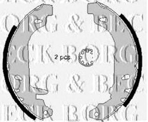 Комплект тормозных колодок BORG & BECK BBS6147