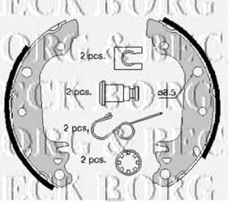 Комплект тормозных колодок BORG & BECK BBS6156