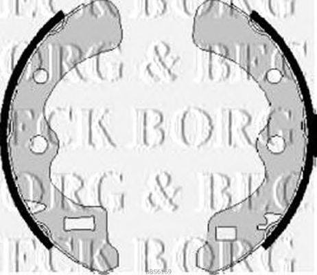 Комплект тормозных колодок BORG & BECK BBS6169