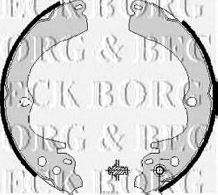 Комплект тормозных колодок BORG & BECK BBS6204
