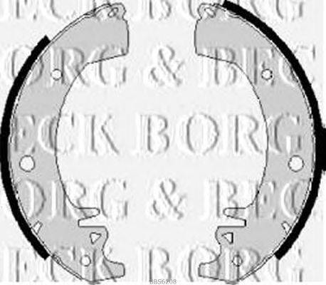 Комплект тормозных колодок BORG & BECK BBS6208
