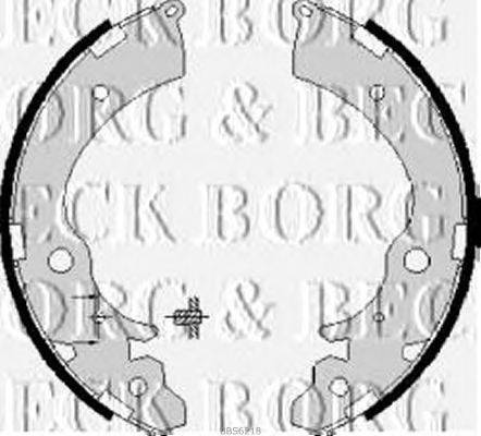 Комплект тормозных колодок BORG & BECK BBS6218