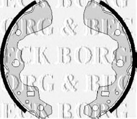 Комплект тормозных колодок BORG & BECK BBS6237