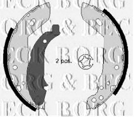 Комплект тормозных колодок BORG & BECK BBS6240