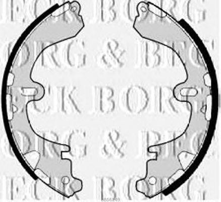 Комплект тормозных колодок BORG & BECK BBS6249