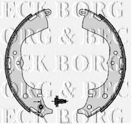 Комплект тормозных колодок BORG & BECK BBS6291