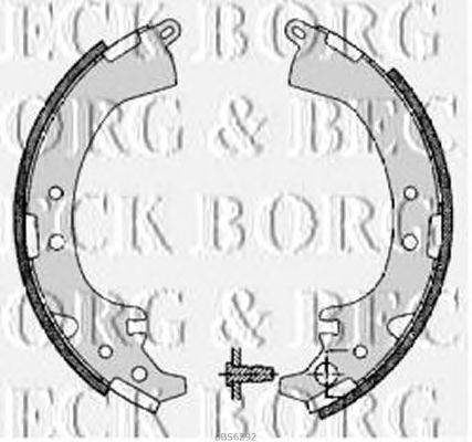 Комплект тормозных колодок BORG & BECK BBS6292