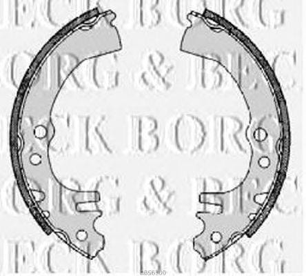 Комплект тормозных колодок BORG & BECK BBS6300