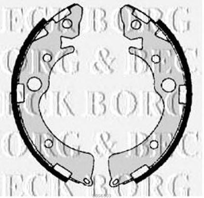 Комплект тормозных колодок BORG & BECK BBS6303