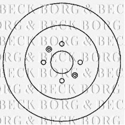 Тормозной диск BORG & BECK BBD4695