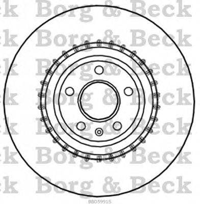 Тормозной диск BORG & BECK BBD5991S