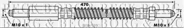 Тормозной шланг BORG & BECK BBH6393