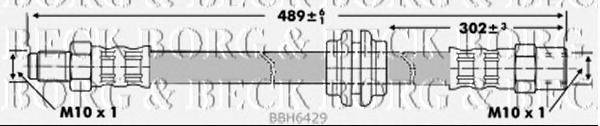 Тормозной шланг BORG & BECK BBH6429