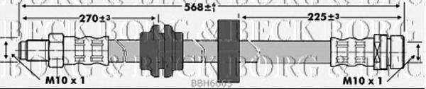 Тормозной шланг BORG & BECK BBH6665