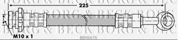 Тормозной шланг BORG & BECK BBH6676