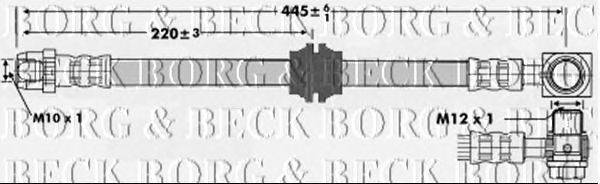 Тормозной шланг BORG & BECK BBH6725