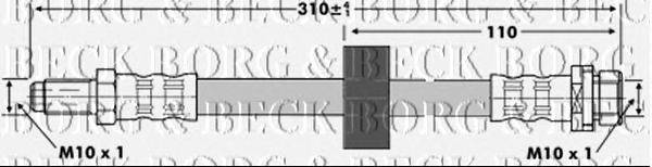 Тормозной шланг BORG & BECK BBH6735