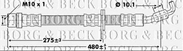 Тормозной шланг BORG & BECK BBH6859