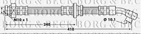 Тормозной шланг BORG & BECK BBH6877