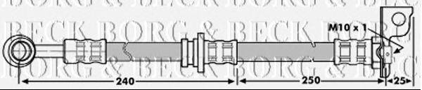 Тормозной шланг BORG & BECK BBH7039