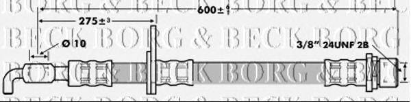 Тормозной шланг BORG & BECK BBH7213