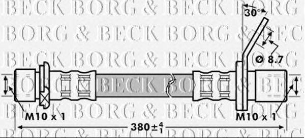 Тормозной шланг BORG & BECK BBH7218