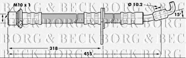 Тормозной шланг BORG & BECK BBH7239
