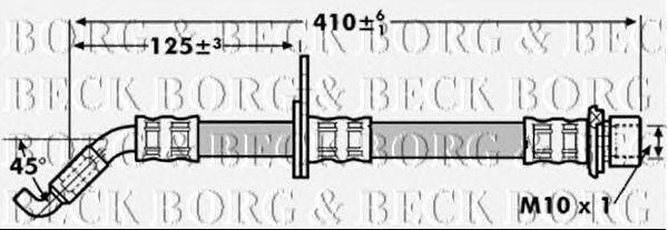 Тормозной шланг BORG & BECK BBH7258