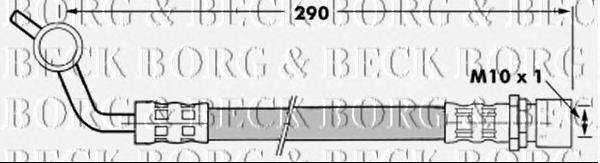 Тормозной шланг BORG & BECK BBH7287