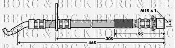 Тормозной шланг BORG & BECK BBH7329
