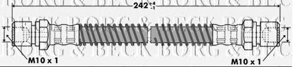 Тормозной шланг BORG & BECK BBH7343