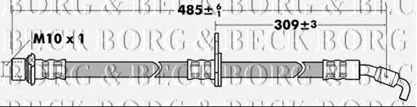Тормозной шланг BORG & BECK BBH7388
