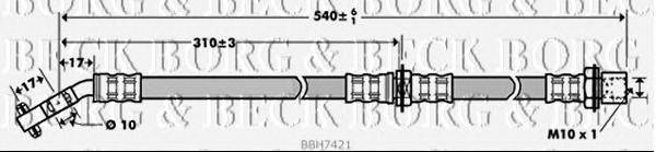 Тормозной шланг BORG & BECK BBH7421