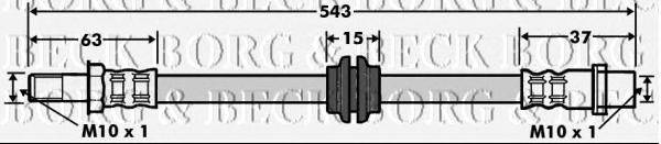 Тормозной шланг BORG & BECK BBH7497