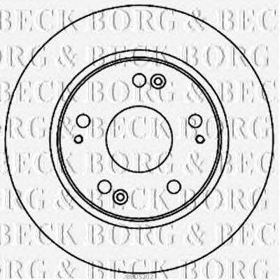 Тормозной диск BORG & BECK BBD5202