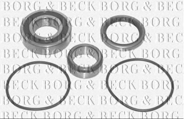 Комплект подшипника ступицы колеса BORG & BECK BWK172